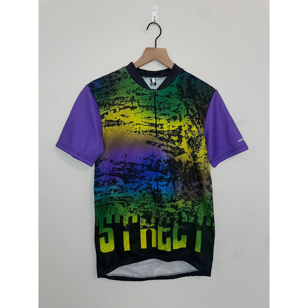 Vintage Bike Jersey Top Shirt Uvex Bikestyle Street Bike Active Multicolor M